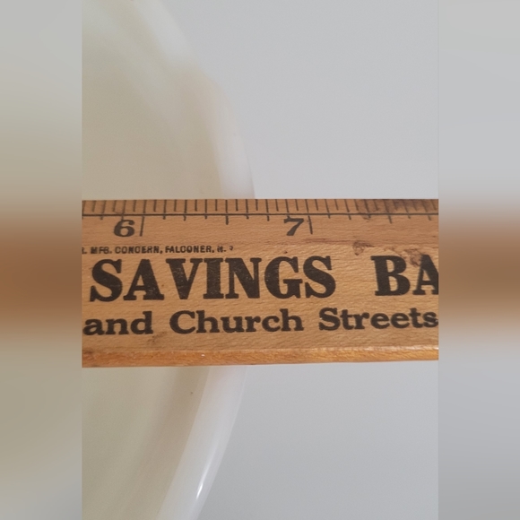 Milk Glass Basket Diamond/Weave Pedestal Candy Dish Bowl Scalloped Edge - Picture 8 of 10